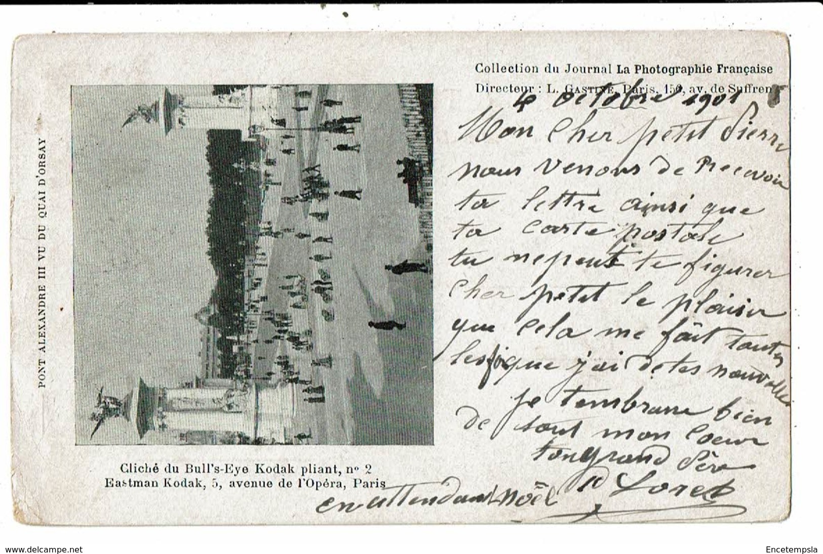 CPA-Carte Postale FRANCE-Paris- Pont Alexandre III En 1901 VM13090 - Ponts