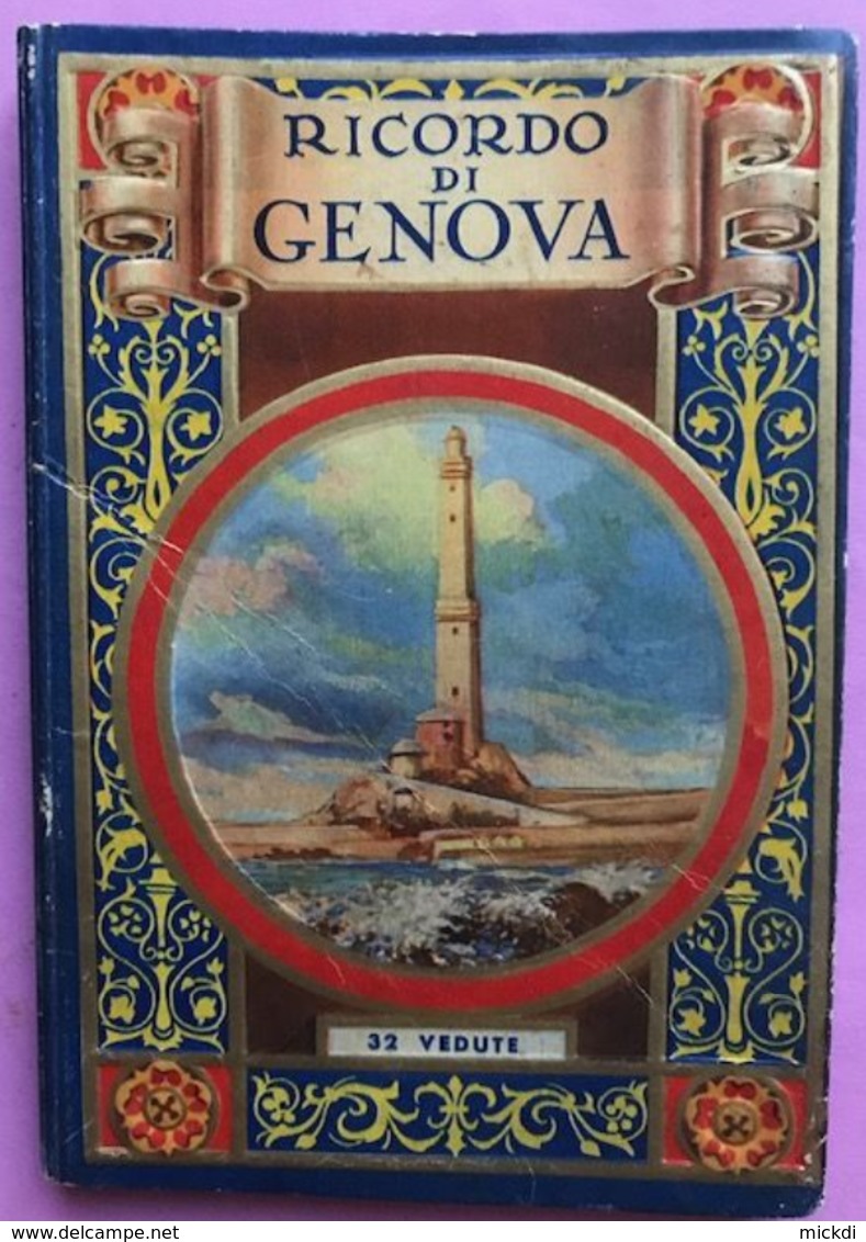 VUES 32 VEDUTE RICORDO DI GENOVA GENES ITALIE - 3 SCANS - Andere & Zonder Classificatie