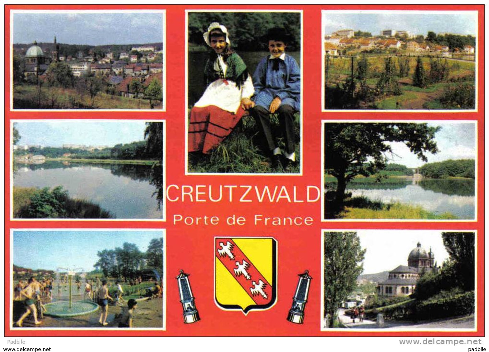 Carte Postale 57. Creutzwald  Multivues Trés Beau Plan - Creutzwald