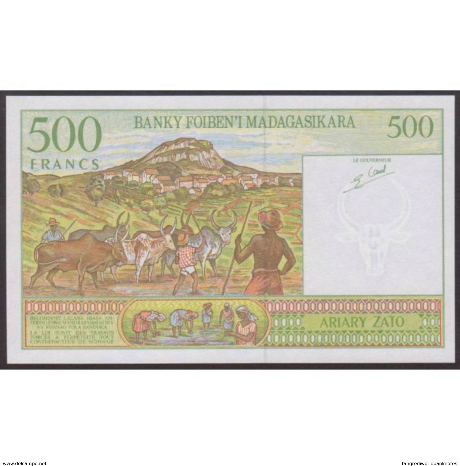 TWN - MADAGASCAR 75b - 500 Francs 1994 Prefix C UNC - Madagascar