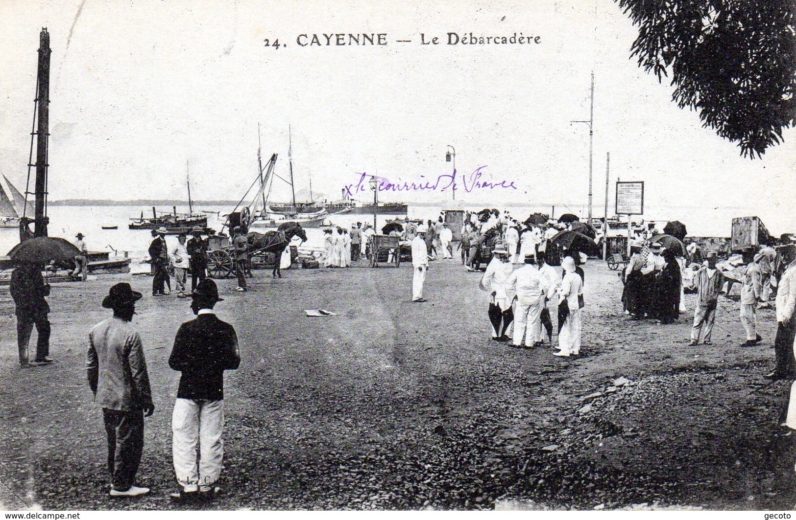 Le Débarcadère En 1922 - Cayenne