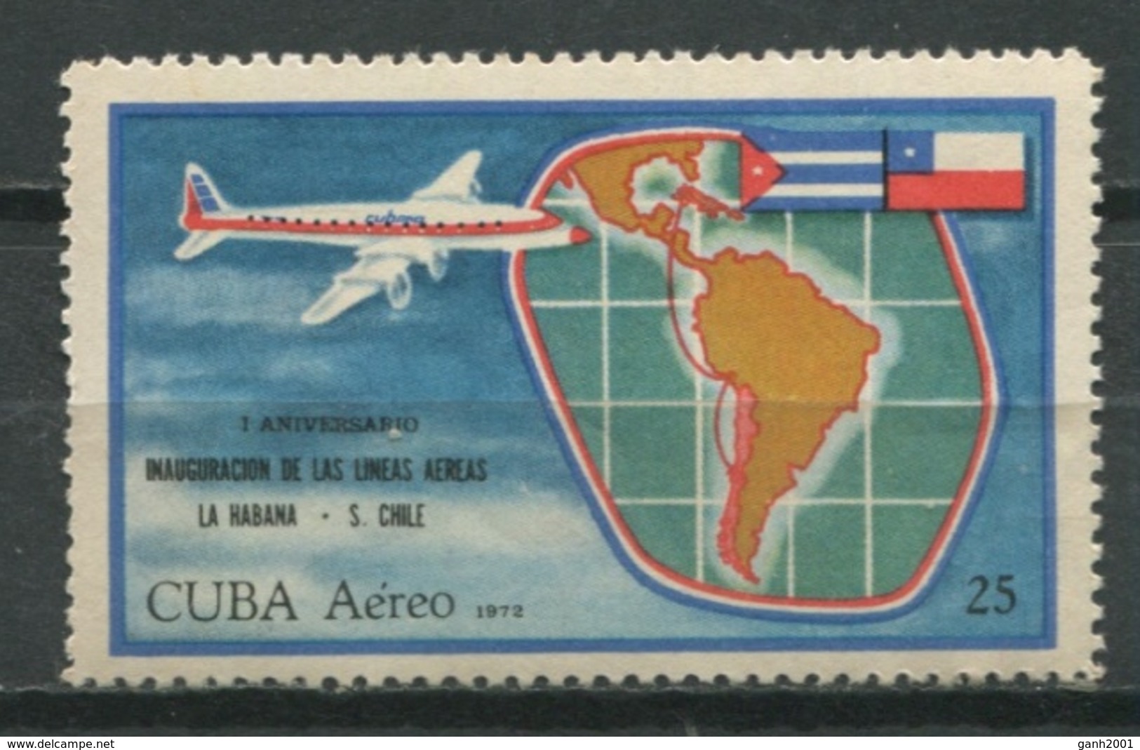 Cuba 1972 / Aviation Airplanes MNH Aviacion Aviones Luftfahrt / Cu9126  C3-18 - Aviones