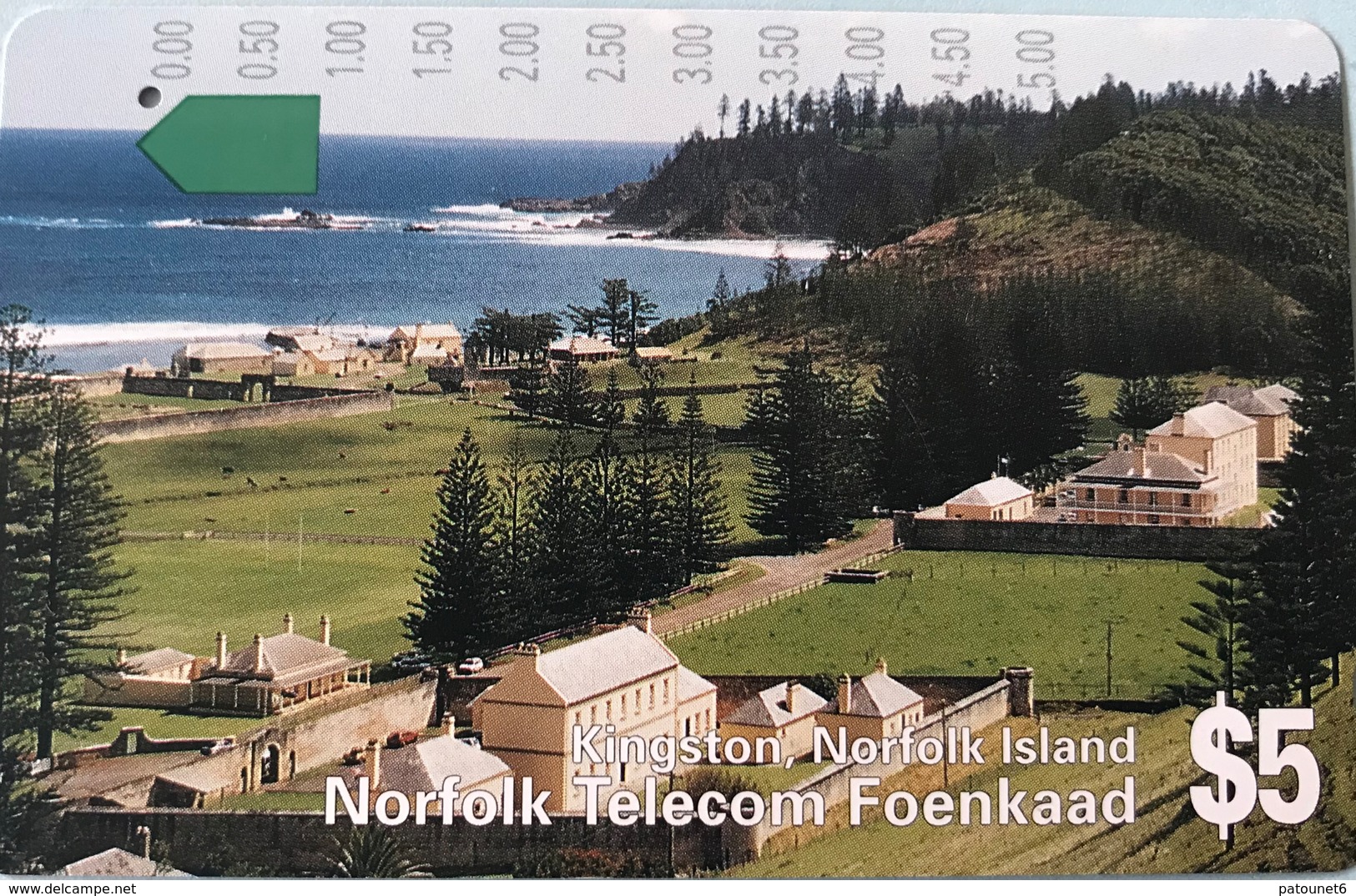 ILE NORFOLK  -  Phonecard  -  " Tamura " -  Kingston Norfolk Island - $5 - Isola Norfolk