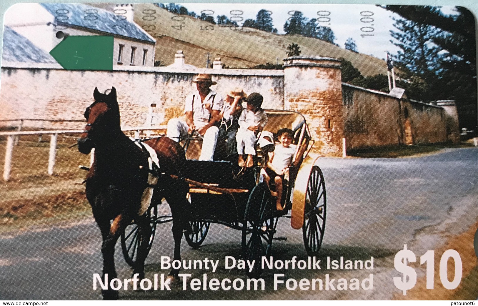 ILE NORFOLK  -  Phonecard  -  " Tamura " -  Bounty Day Norfolk Island  -  $10 - Isola Norfolk