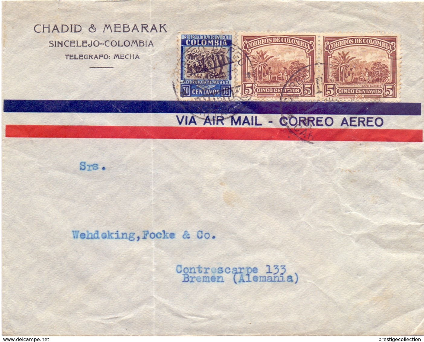 COLOMBIA AIR MAIL   (FEB201203) - Colombia