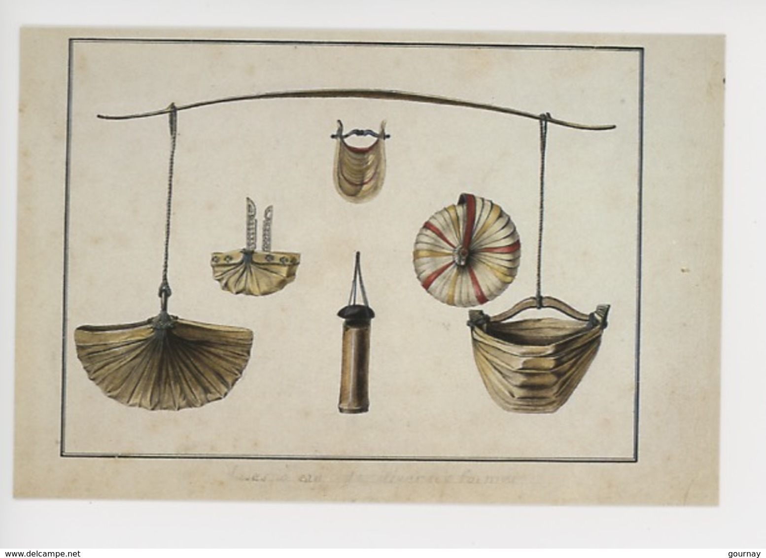 Charles Alexandre Lesueur Illustrateur 1778-1846 : Timor, Indonésie : Vases à Eau De Diverses Formes 1800/1804 - Timor Orientale