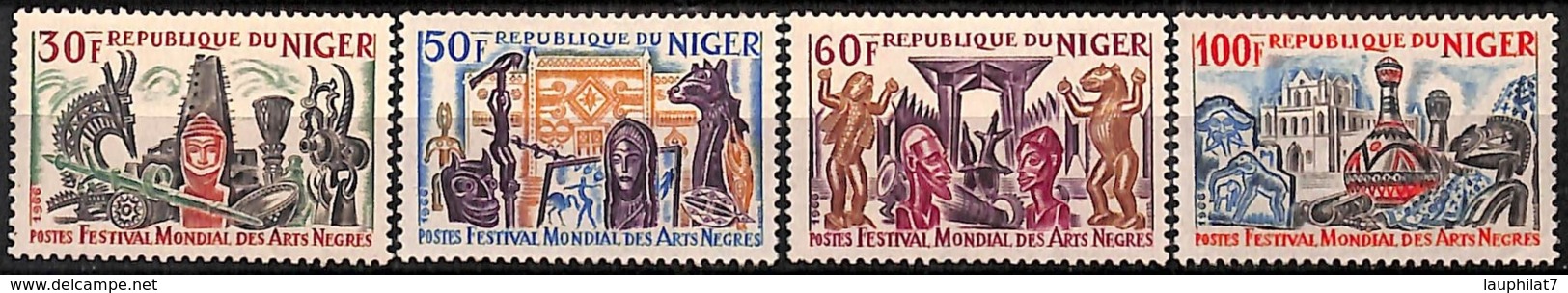 [828168]TB//**/Mnh-Niger 1966 - N° 174/77, Festival Mondial Des Arts Nègres, Art, SC - Niger (1960-...)