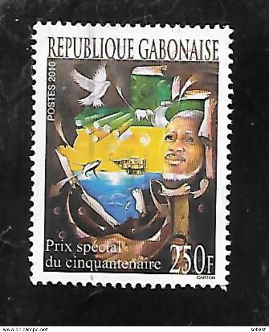 TIMBRE OBLITERE DU GABON DE 2010 N° MICHEL 1701 - Gabón (1960-...)