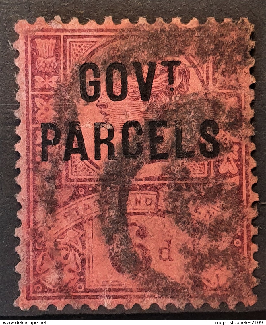 GREAT BRITAIN 1887 - Canceled - Sc# O34 - Govt. Parcels 6d - Oficiales