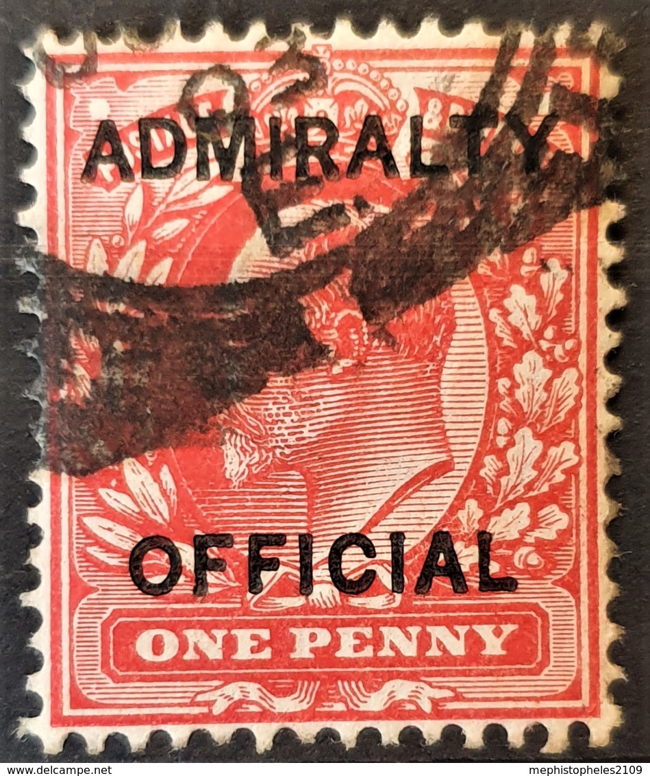 GREAT BRITAIN 1903 - Canceled - Sc# O79 - Admiralty Official 1d - Oficiales