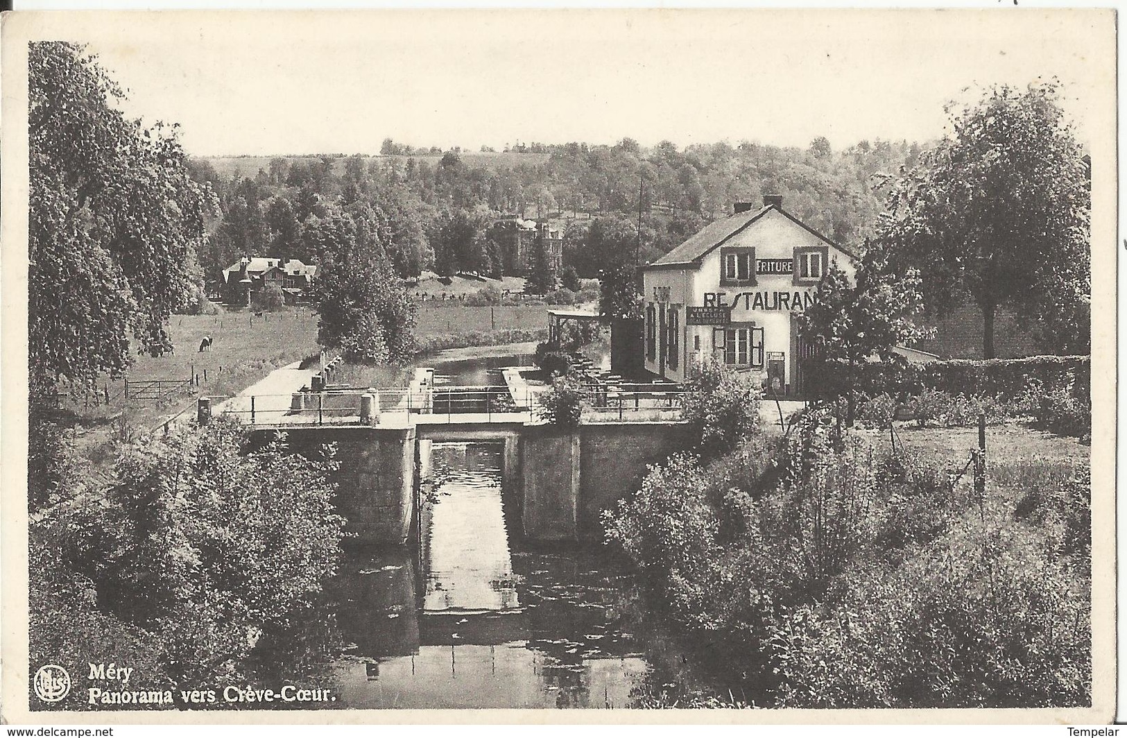 MERY - Panorama Vers Crève-Coeur - Friture-Restaurant 1945 - Esneux