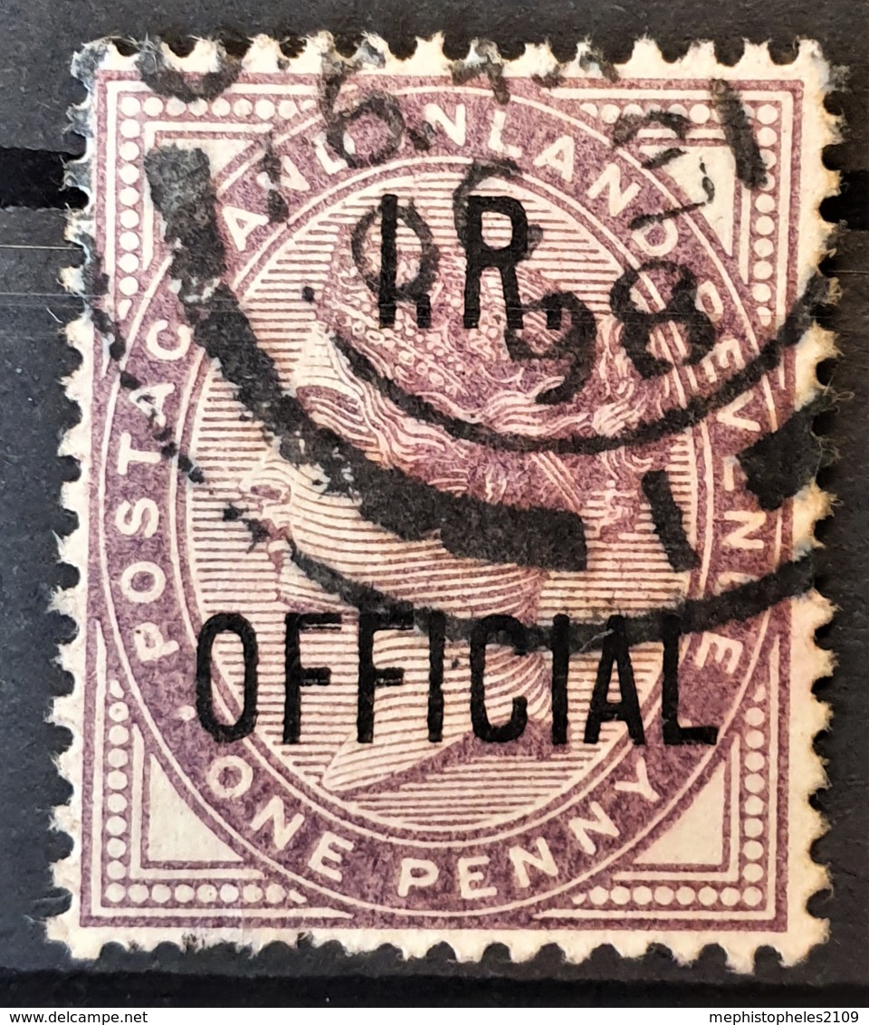 GREAT BRITAIN 1882 - Canceled - Sc# O4 - IR Official 1d - Officials