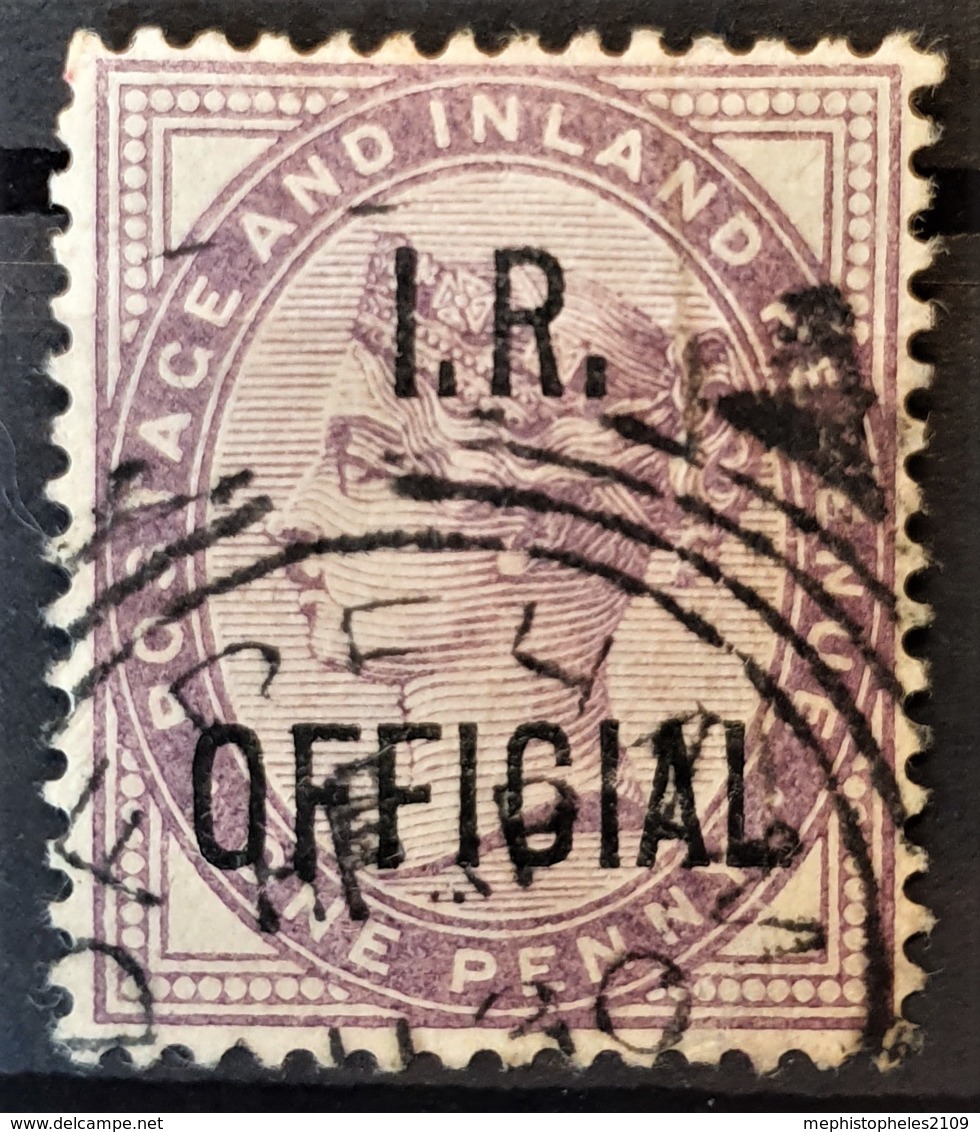 GREAT BRITAIN 1882 - Canceled - Sc# O4 - IR Official 1d - Servizio