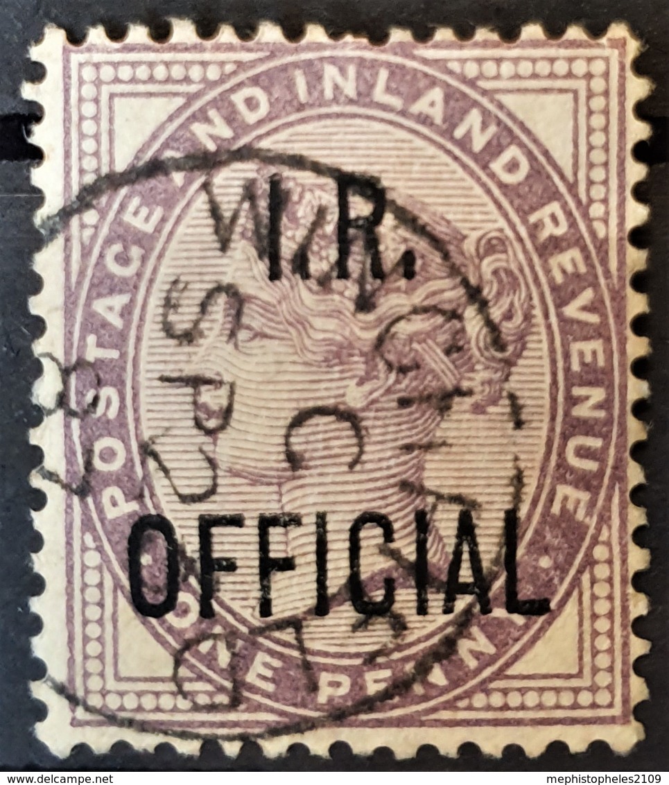 GREAT BRITAIN 1882 - Canceled - Sc# O4 - IR Official 1d - Servizio