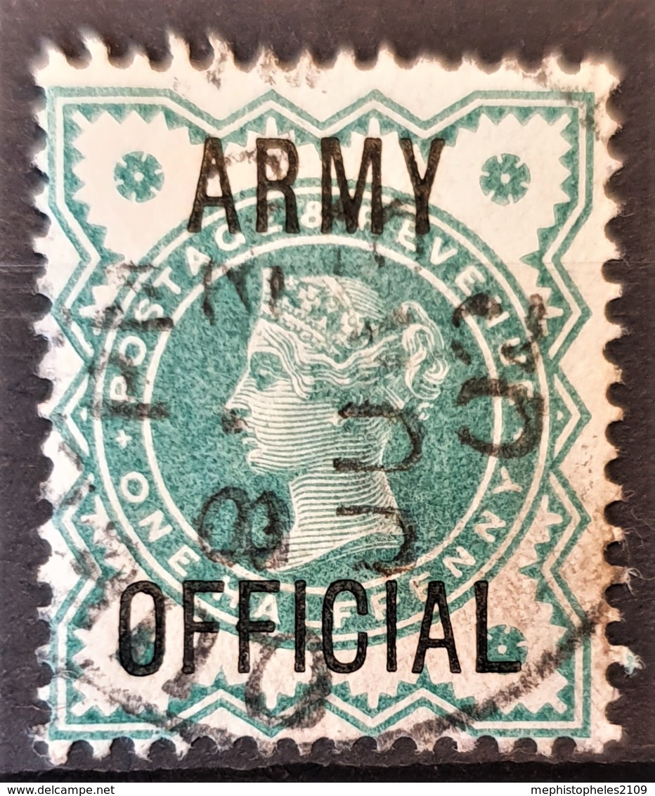 GREAT BRITAIN 1900 - Canceled - Sc# O57 - Army Official 0.5d - Oficiales