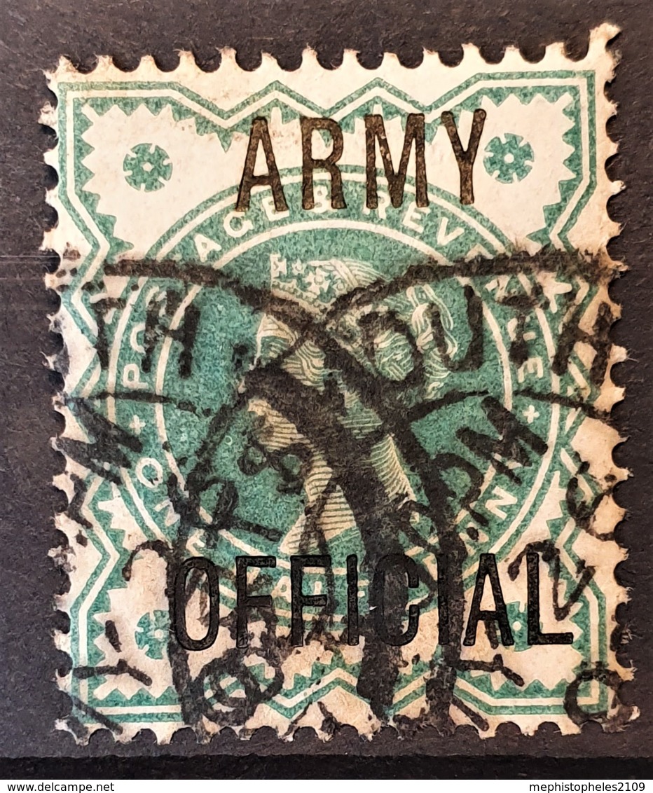 GREAT BRITAIN 1900 - Canceled - Sc# O57 - Army Official 0.5d - Oficiales