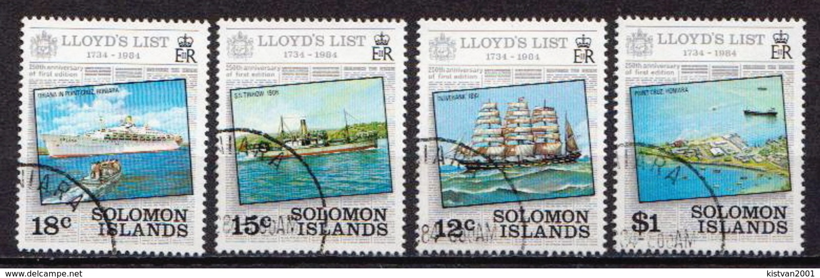 British Solomon Islands Used Set - Barcos