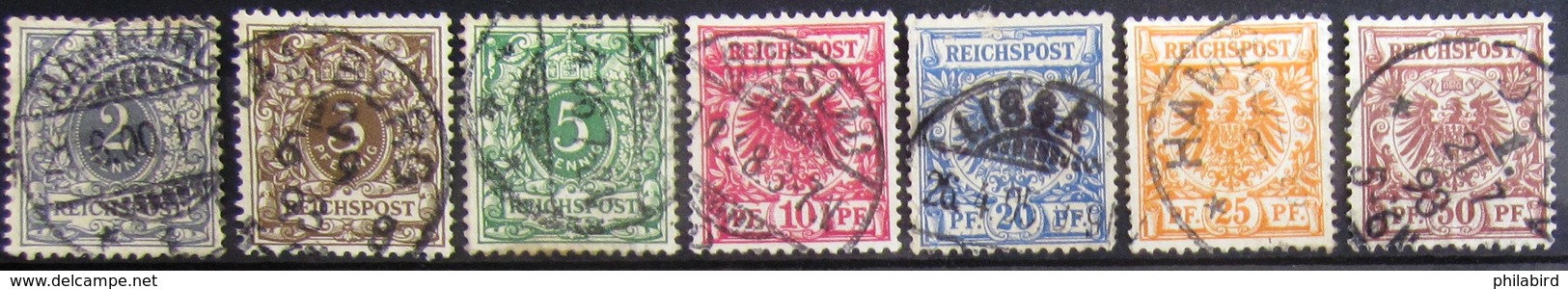 ALLEMAGNE  EMPIRE                    N° 44/50                 OBLITERE - Oblitérés