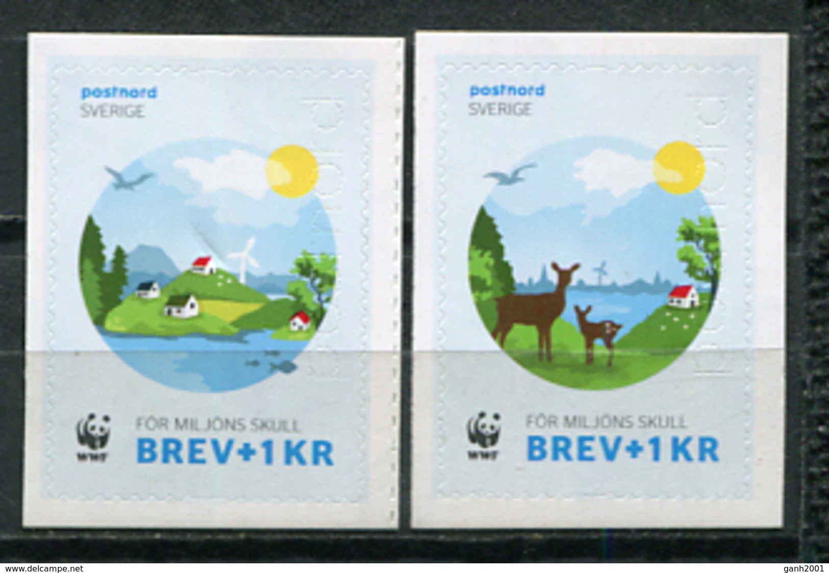 Sweden 2015 Suecia / WWF Nature Joint Issue Denmark MNH Emision Conjunta Dinamarca / Cu6808  34-49 - Emissions Communes