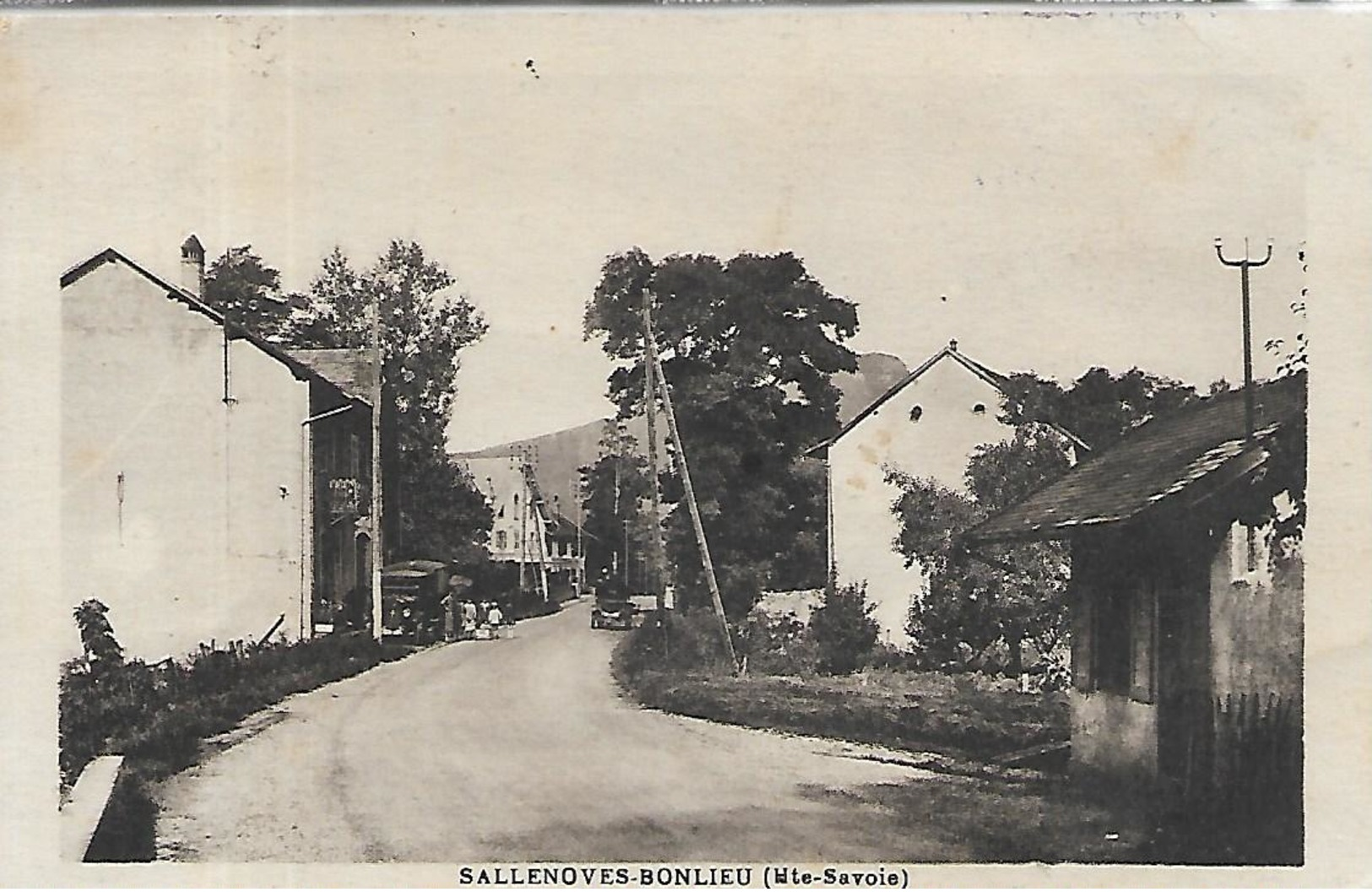 74, Haute-Savoie, SALLENOVES BONLIEU, Une Rue Du Bourg, Scan Recto Verso - Sonstige & Ohne Zuordnung