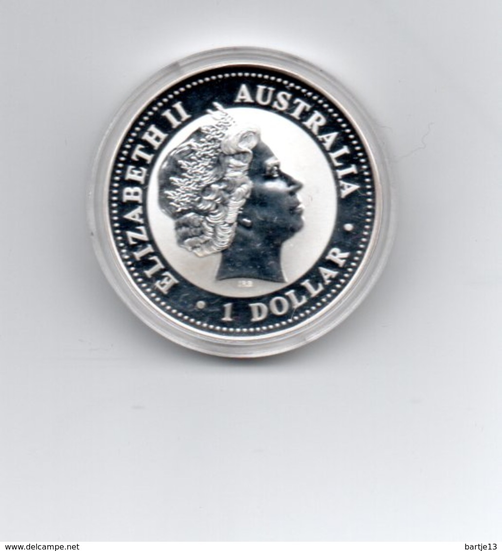 AUSTRALIE 1 DOLLAR 2000 ZILVER KOOKABURRA - 5 Dollars