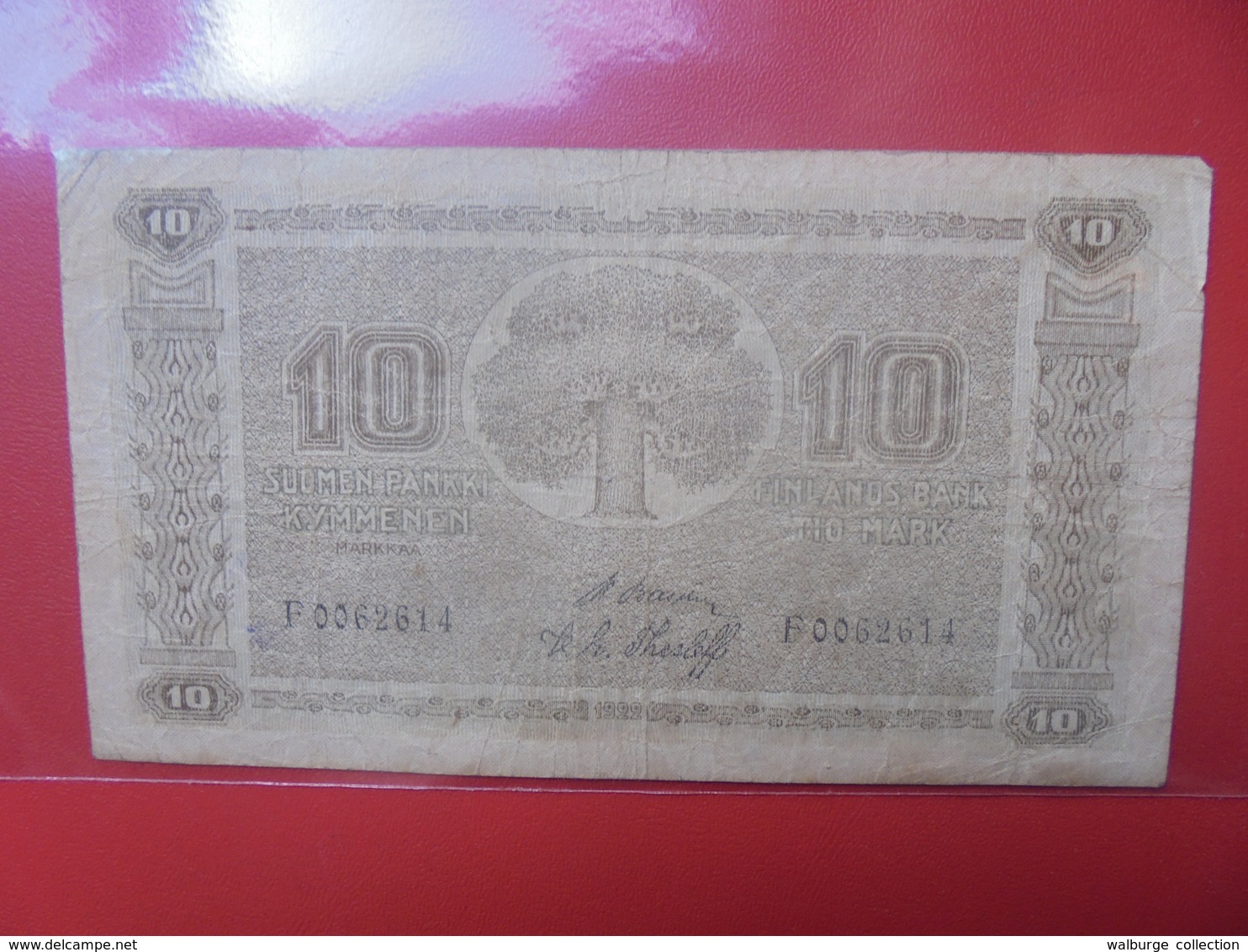 FINLANDE 10 MARKKAA 1922 CIRCULER - Finnland