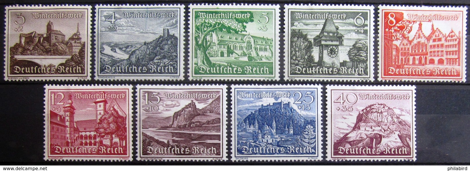 ALLEMAGNE  EMPIRE                    N° 654/662                 NEUF* - Nuevos