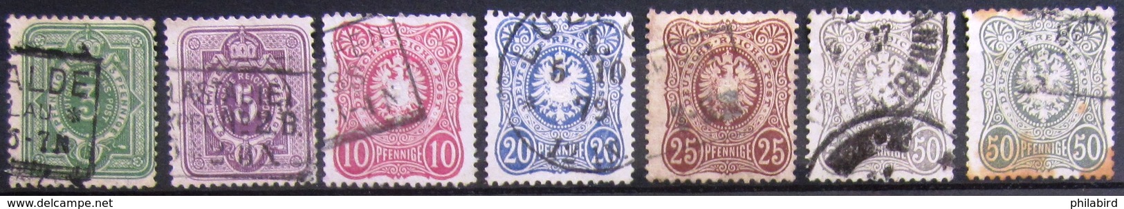 ALLEMAGNE  EMPIRE                    N° 30/35 A                      OBLITERE - Usati