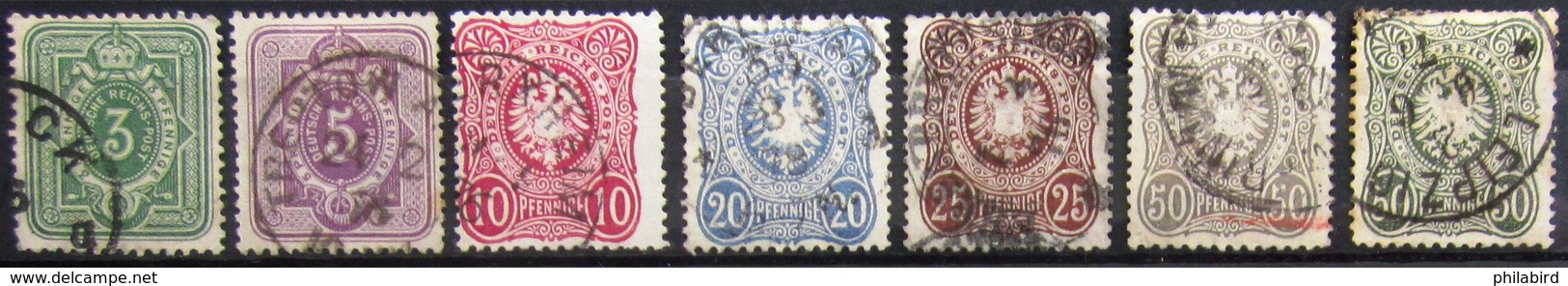 ALLEMAGNE  EMPIRE                    N° 30/35 A                      OBLITERE - Used Stamps