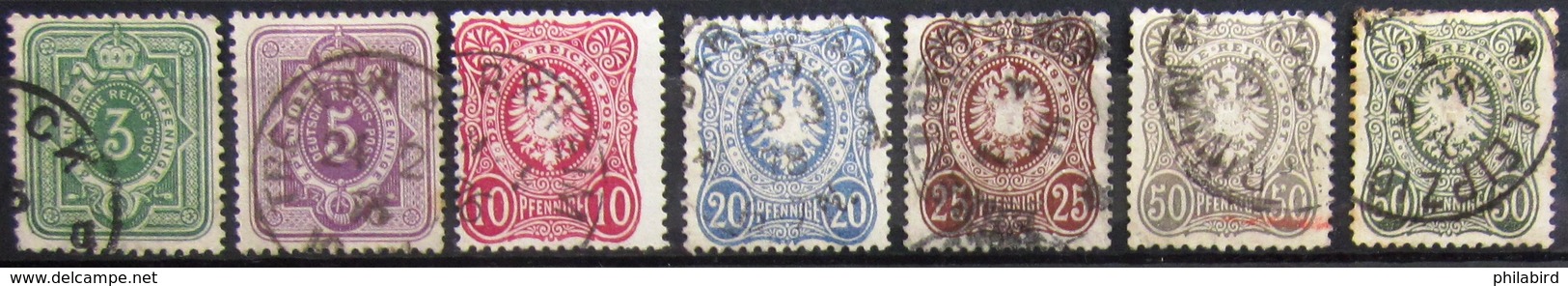 ALLEMAGNE  EMPIRE                    N° 30/35 A                      OBLITERE - Oblitérés