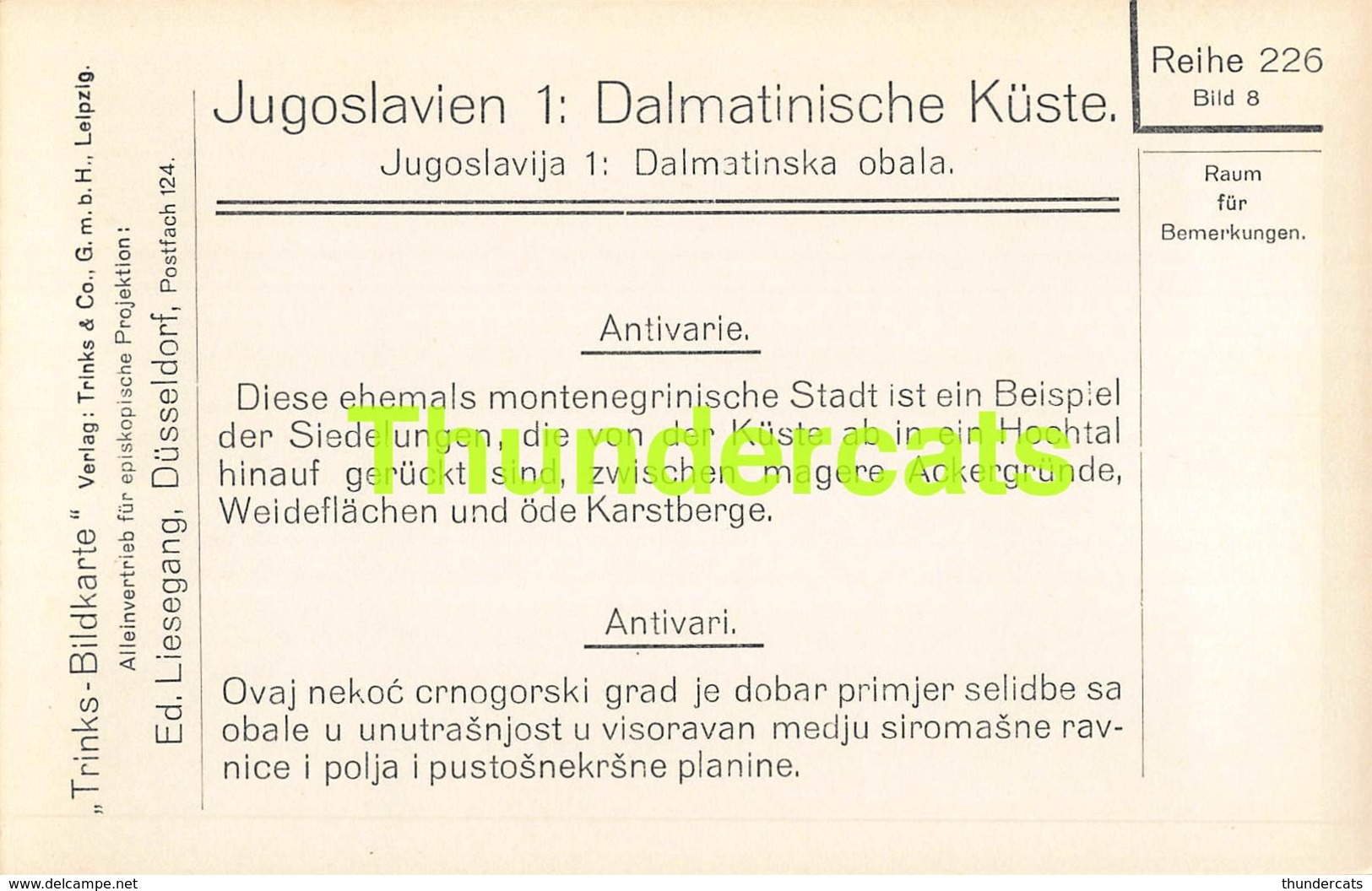 CPA CARTE DE PHOTO YUGOSLAVIA JUGOSLAVIE JUGOSLAVIA ANTIVARI - Suède