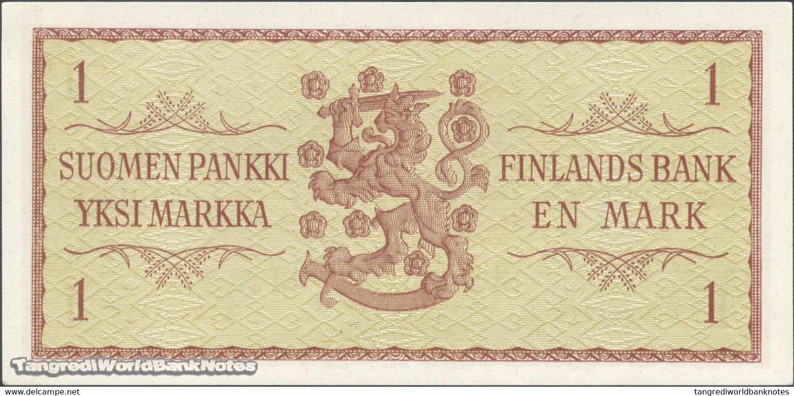 TWN - FINLAND 98a38 - 1 Markkaa 1963 Prefix AI - Signatures: Valvanne & Luukka UNC - Finlandia
