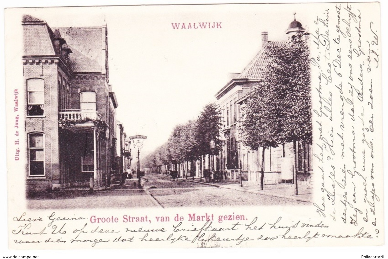 Waalwijk - Groote Straat Van De Markt Gezien - Waalwijk