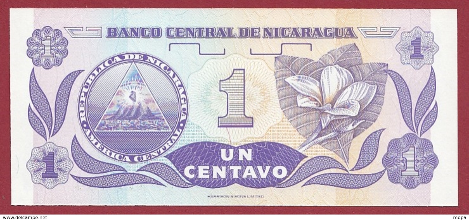 Nicaragua  1 Centavo  1991   ----UNC - Nicaragua
