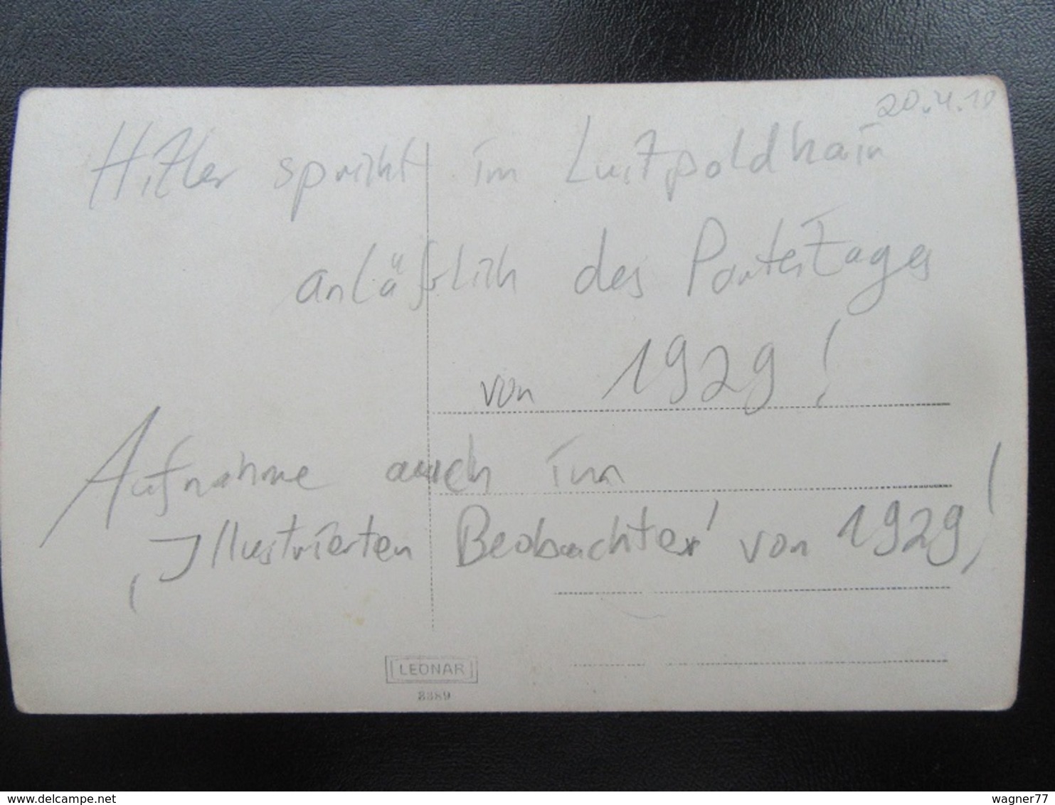 Postkarte Propaganda Reichsparteitag 1929! Hitler Und SA - RRR - Lettres & Documents