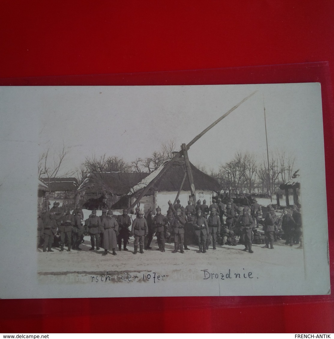 CARTE PHOTO UKRAINE DROZDNIE 1917 SOLDATS - Ukraine