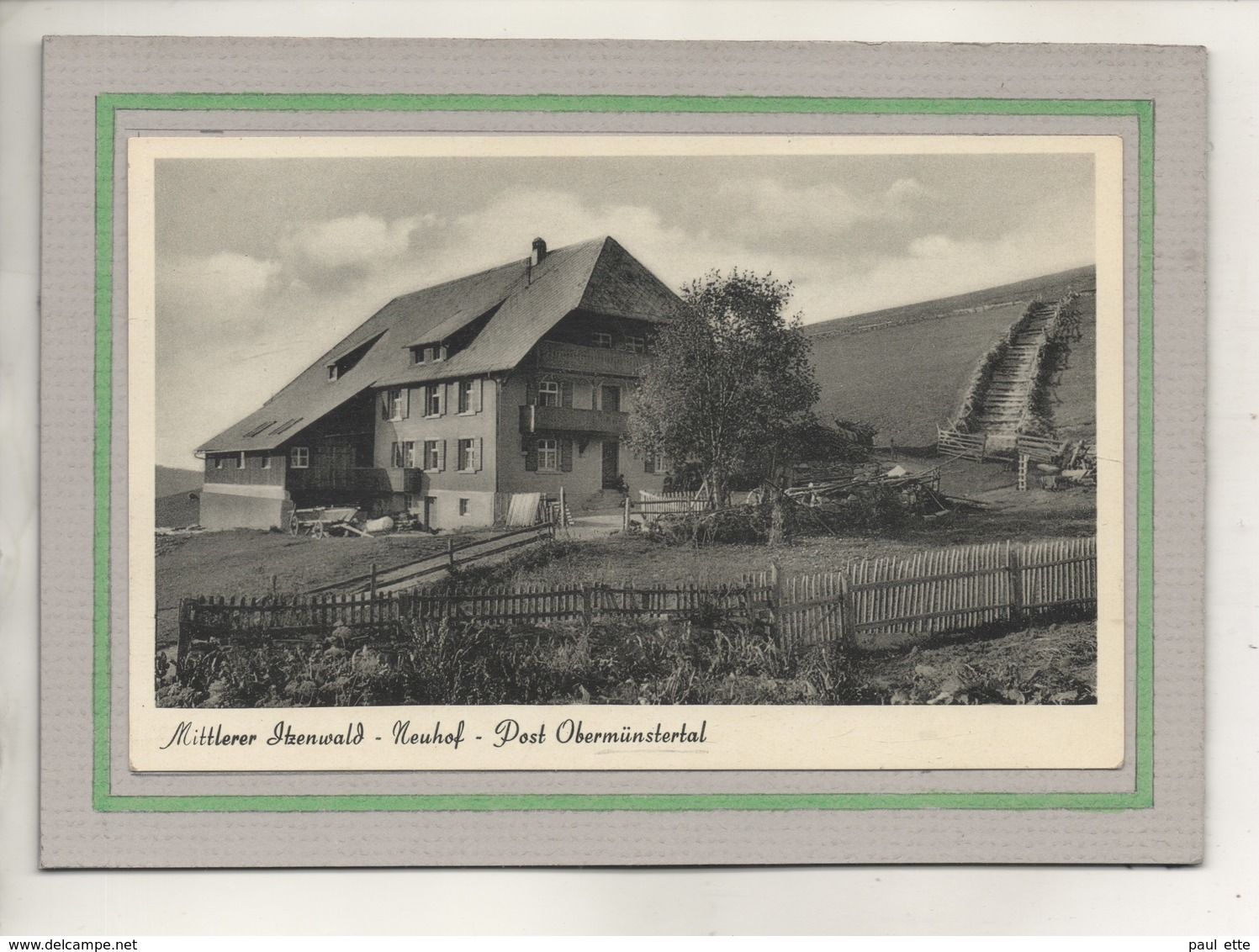 CPA - (Allemagne-Bade-Wurtemberg) - Bei MUNSTERTAL - NEUHOF - Mittlerer Itzenwald - 1950 - Muenstertal