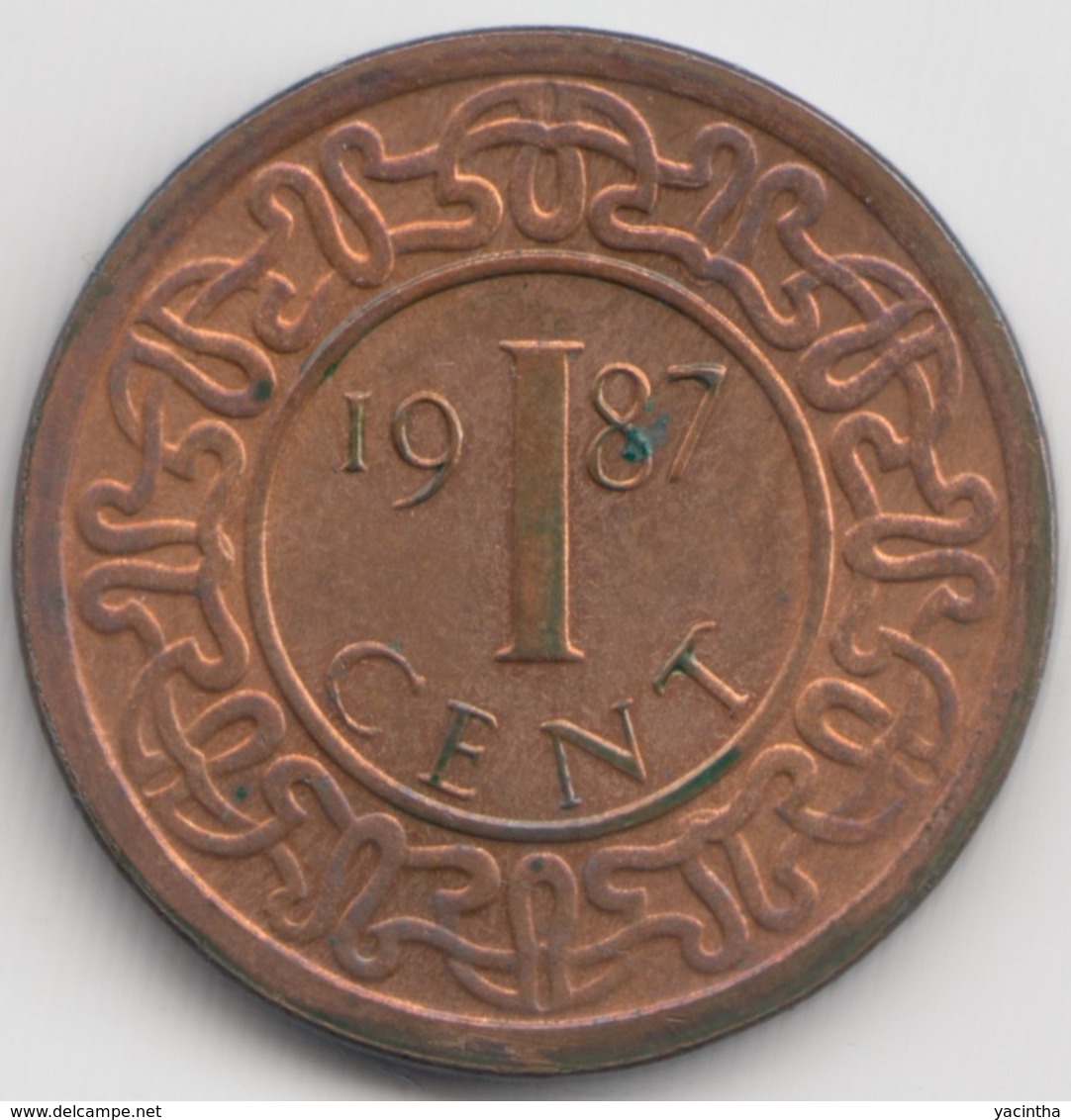 @Y@    Suriname  1 Cent  1987   (4608) - Suriname 1975 - ...