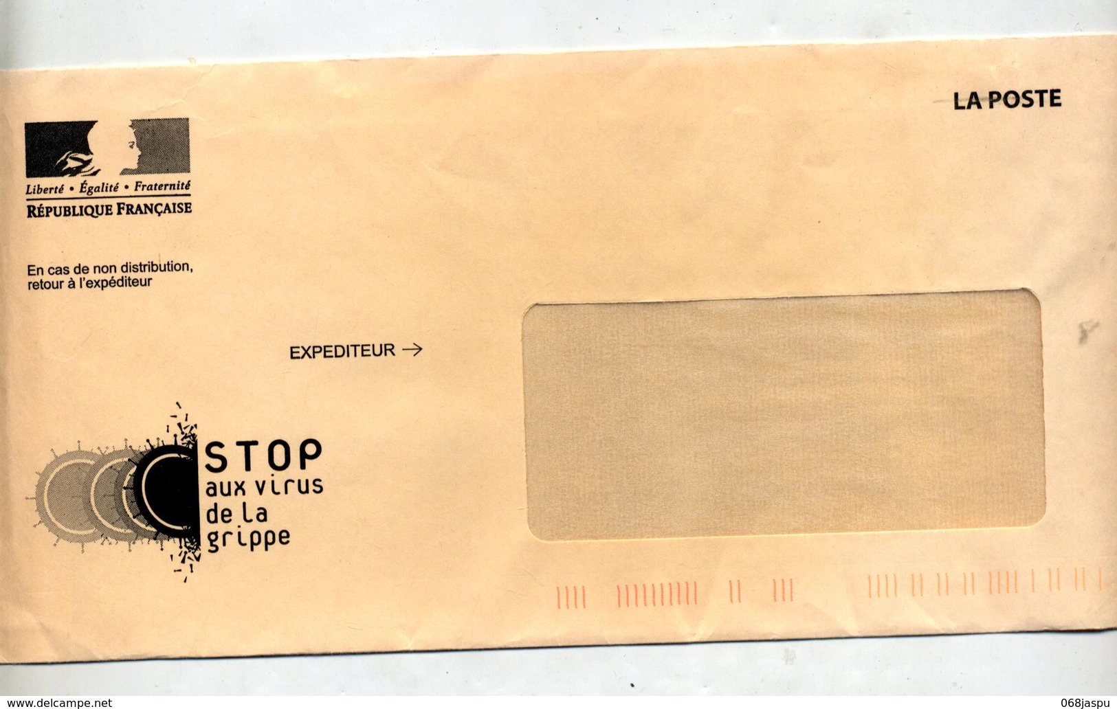 Lettre La Poste Stop Virus Grippe + Bon - Autres & Non Classés