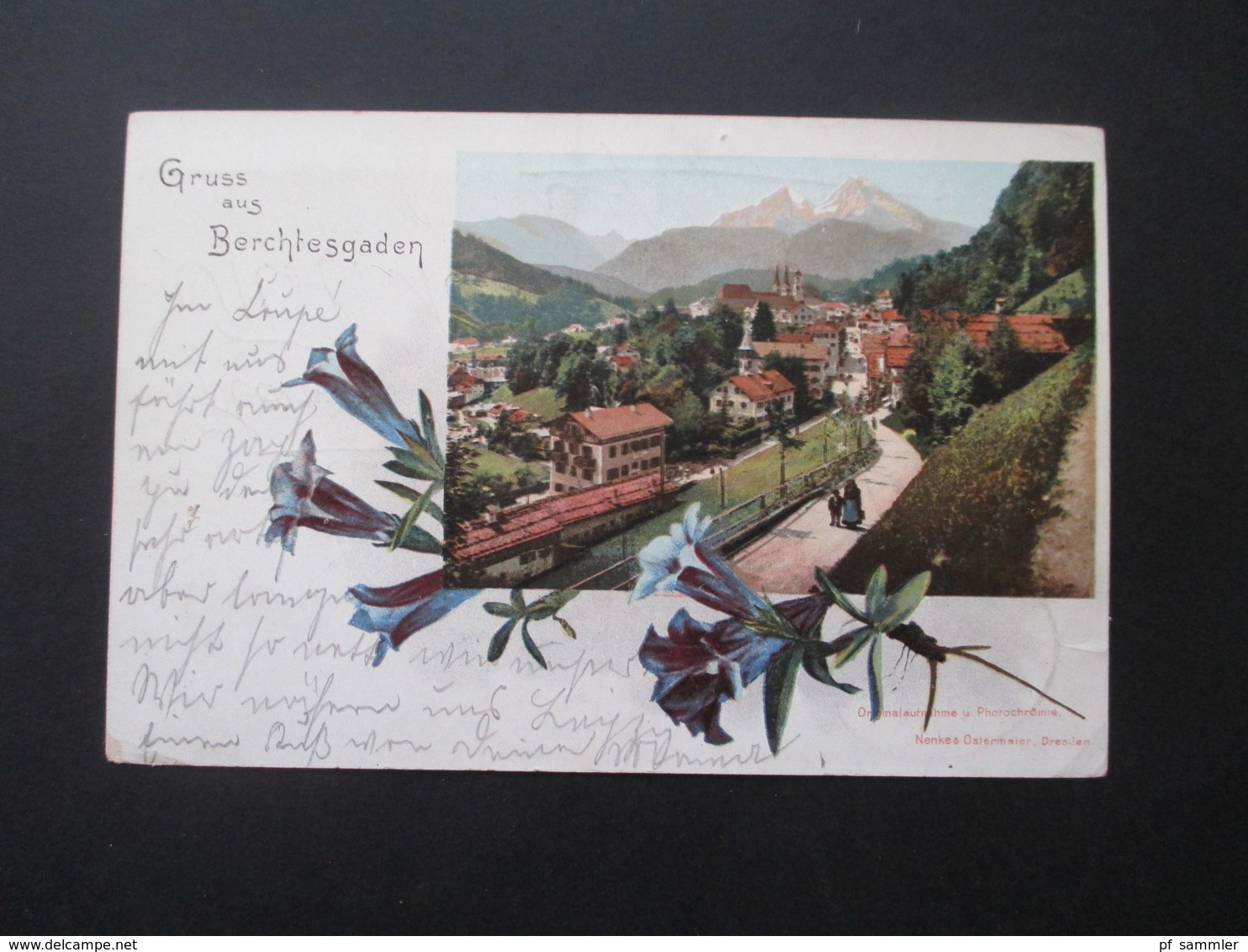 DR 1899 Gruss Aus Berchtesgaden Nenke & Ostermeier Bahnpost Stp. Magdeburg - Coethen - Leipzig Nach Russland Mit Ak Stp - Lettres & Documents