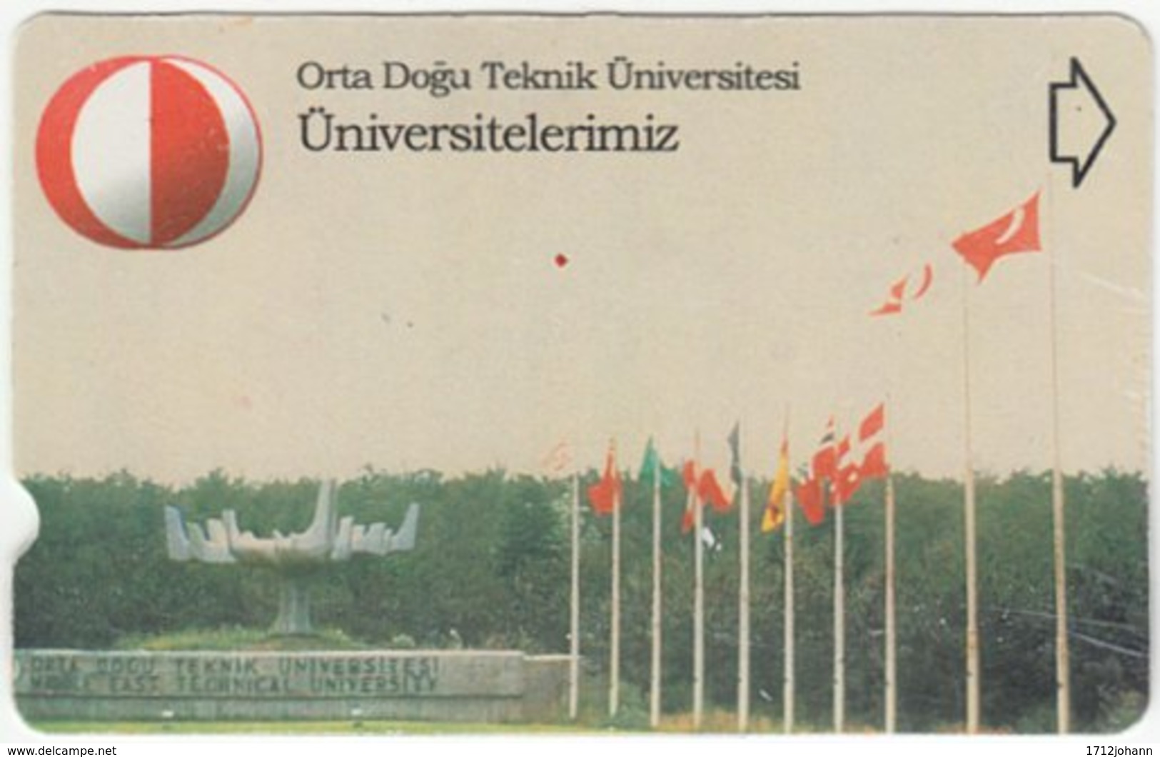 TURKEY B-375 Magnetic Telekom - Flags Of The World - Used - Türkei