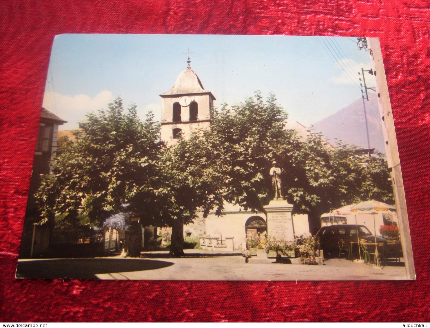 CPSM   [73] Savoie Chamoux Sur Gelon Carte Postale France Europe Place Eglise Monument Aux Morts - Chamoux Sur Gelon