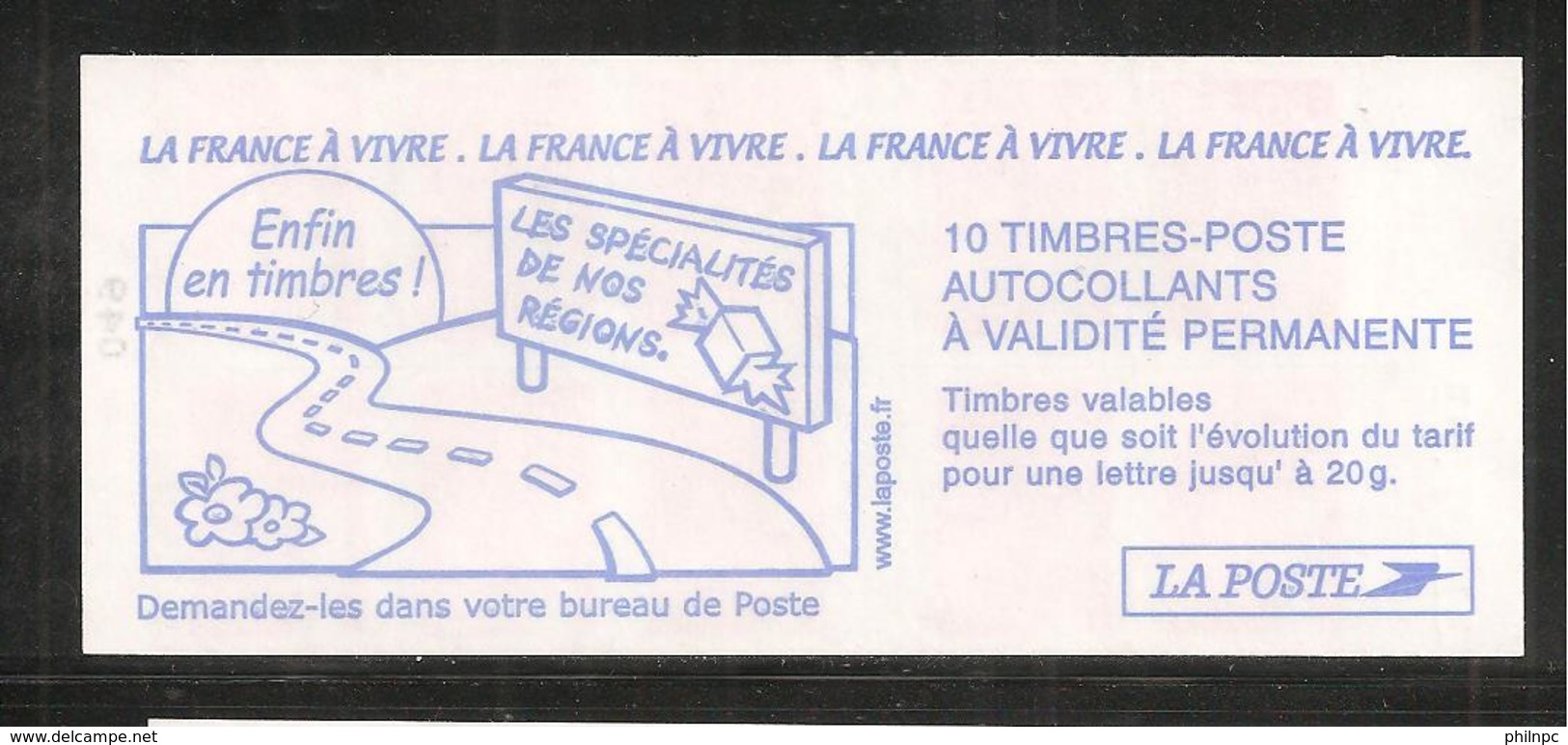 France, 3419-C9, Daté, Carnet Neuf, Non Plié, TTB, La France à Vivre, Carnet Marianne De Luquet - Autres & Non Classés