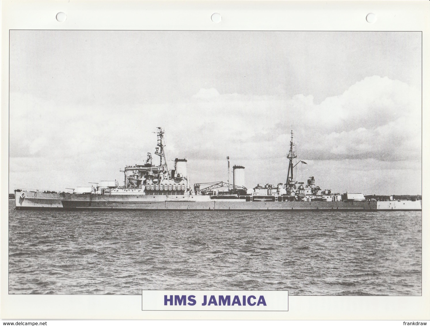 Picture Suitable For Framing - HMS  - Jamaica - Fiji Class Large Light Cruiser, See Description - Very Good - Unclassified