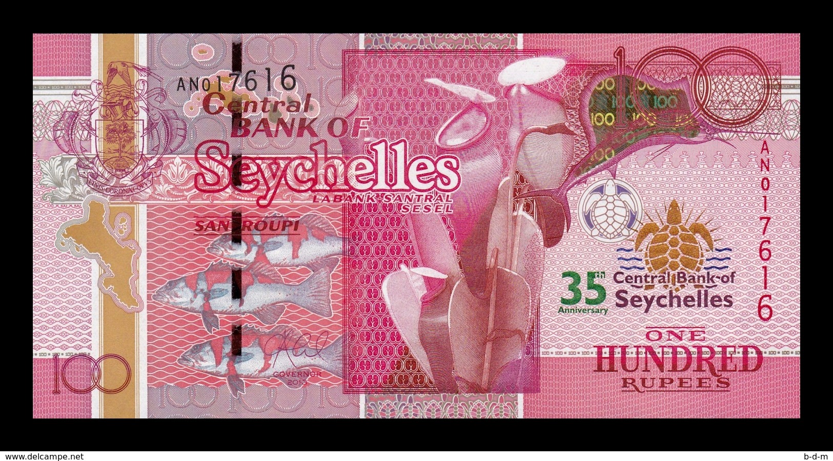 Seychelles 100 Rupees Commemorative 2013 Pick 47 SC UNC - Seychelles