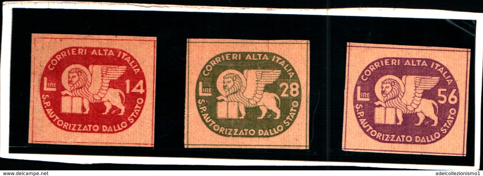 91056) ITALIA-Coralit, Soggetti Vari Entro Un Ovale - Servizi Privati - Maggio 1945-MNH** - Other & Unclassified