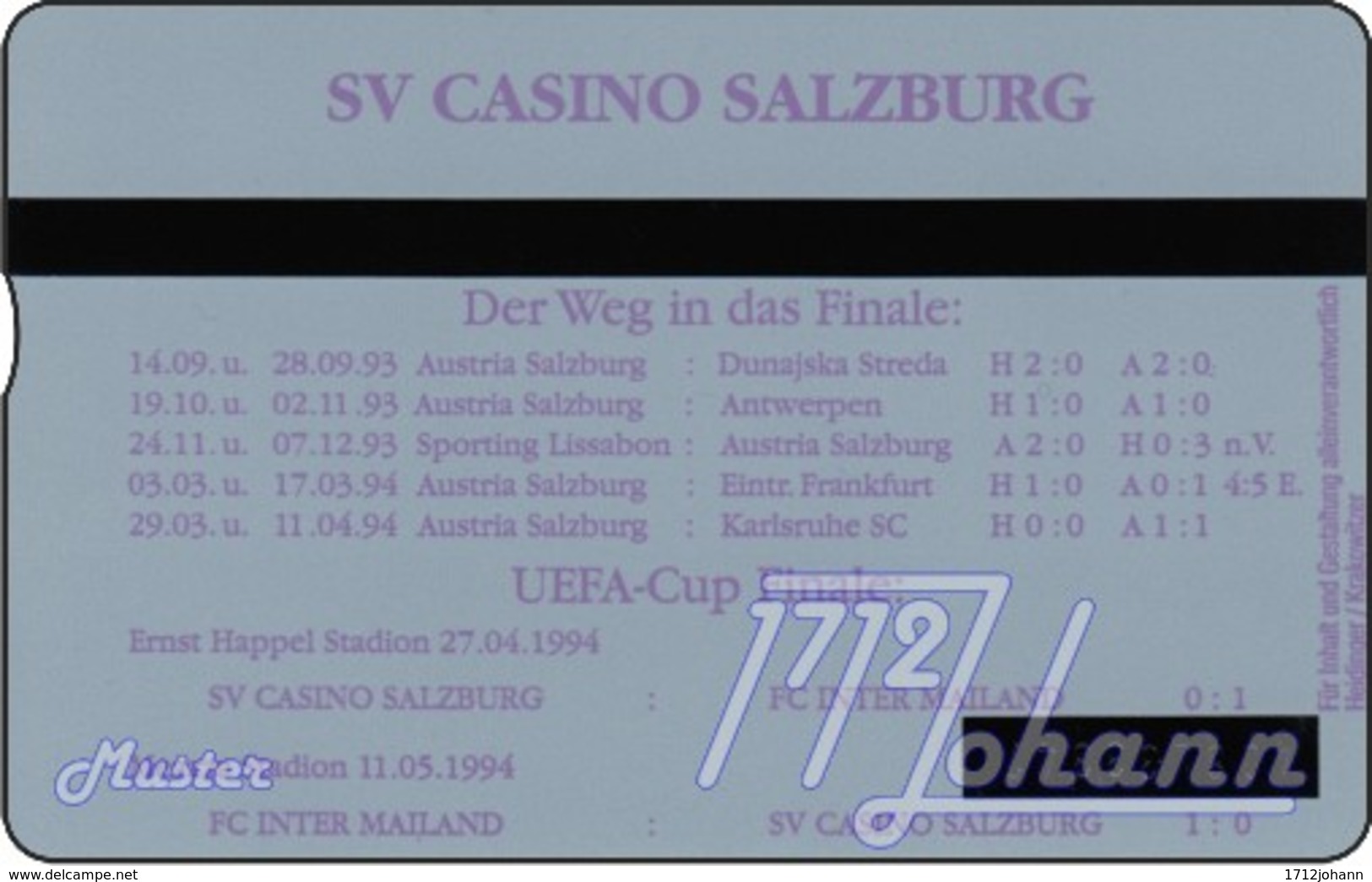 TWK Österreich Privat: "SV Casino Salzburg 1" Gebr. - Oesterreich