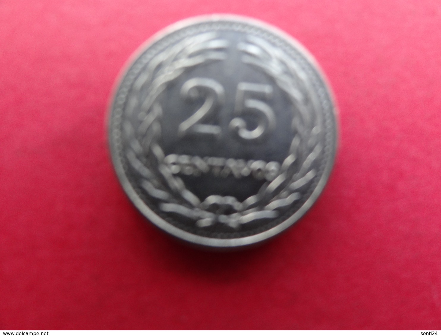 El  Salvador  25 Centavos 1970  Km 139 - Salvador