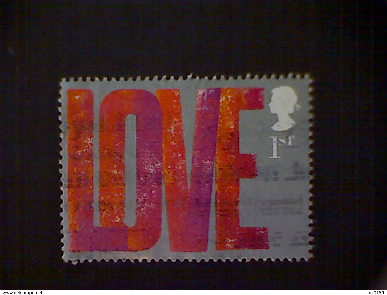 Great Britain, Scott #2028, Used (o), 2002, Greetings Stamp: Love, 1st - Used Stamps