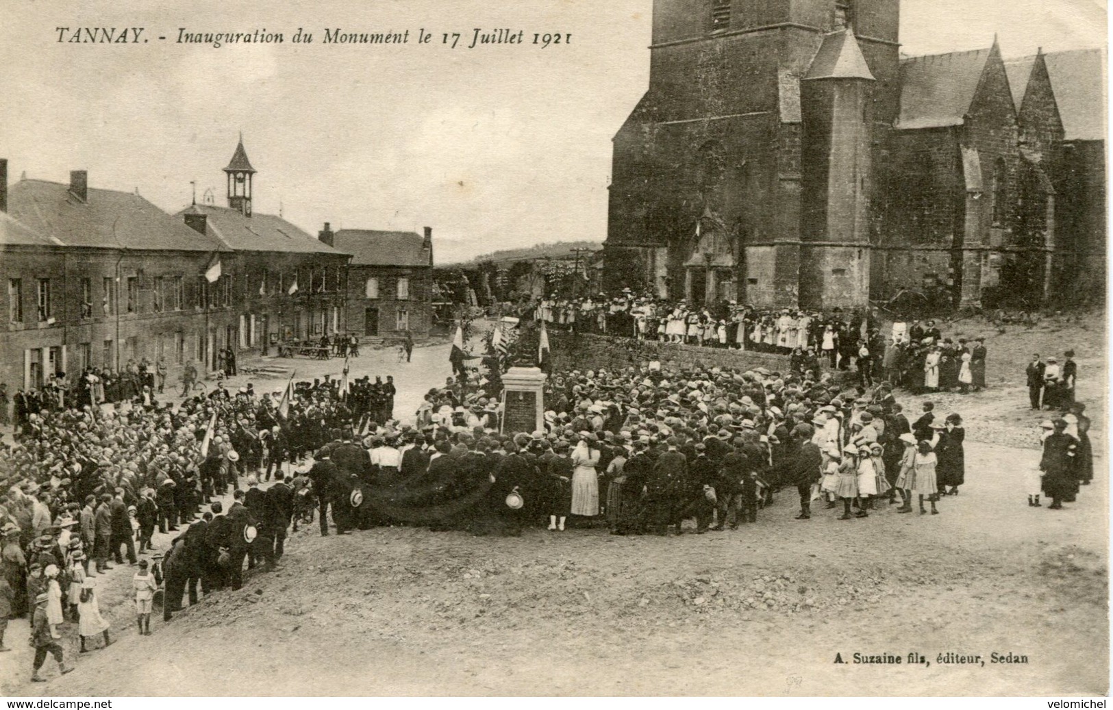TANNAY. Inauguration Du Monument Le 17 Juillet 1921 - Sonstige & Ohne Zuordnung